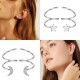2Pair Twist Crawler Earrings Double Hoop Climber Cuff Earrings For Women Star Moon Butterfly Cartilage Wrap Earrings Heart CZ Minimalist Piercing Earring Hypoallergenic 2Pair Twist Crawler Earrings Double Hoop Climber Cuff Earrings For Women Star Moon Butterfly Cartilage Wrap Earrings Heart CZ Minimalist Piercing Earring Hypoallergenic